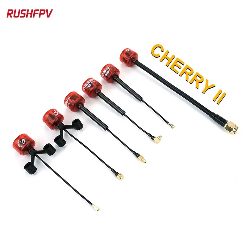 NEW RUSHFPV Cherry FPV Antenna/VTX Antenna | 5.8G LHCP/RHCP | Long Range for Racing Drone | for SMA/MMCX/UFL Connector Adapter