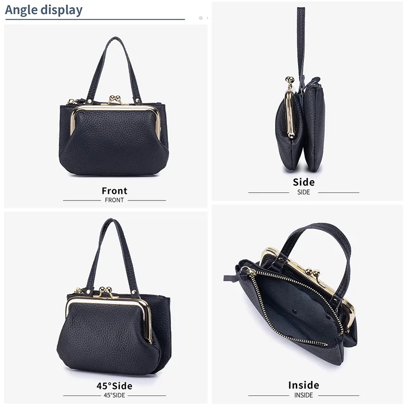 Новый модный брендовый кошелек для карт, маленький кошелек для женщин, кошелек из натуральной кожи с держателем для карт, роскошный женский мини-ручной кошелек для монет