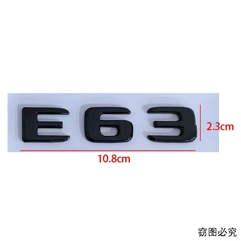 ABS Car Rear Trunk Stickers Fender Side Letter Emblem Decals for Mercedes Benz E43 E53 E63 Badge W202 W203 W212 W111 W126 W205