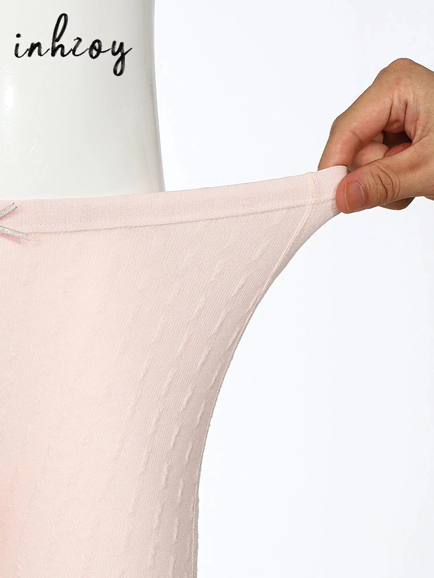 

Kids Girls Ribbed Shorts Underwear Elastic Waistband Solid Color Bowknot Lace Trim Panties Children's Safety Shorts for Ballet