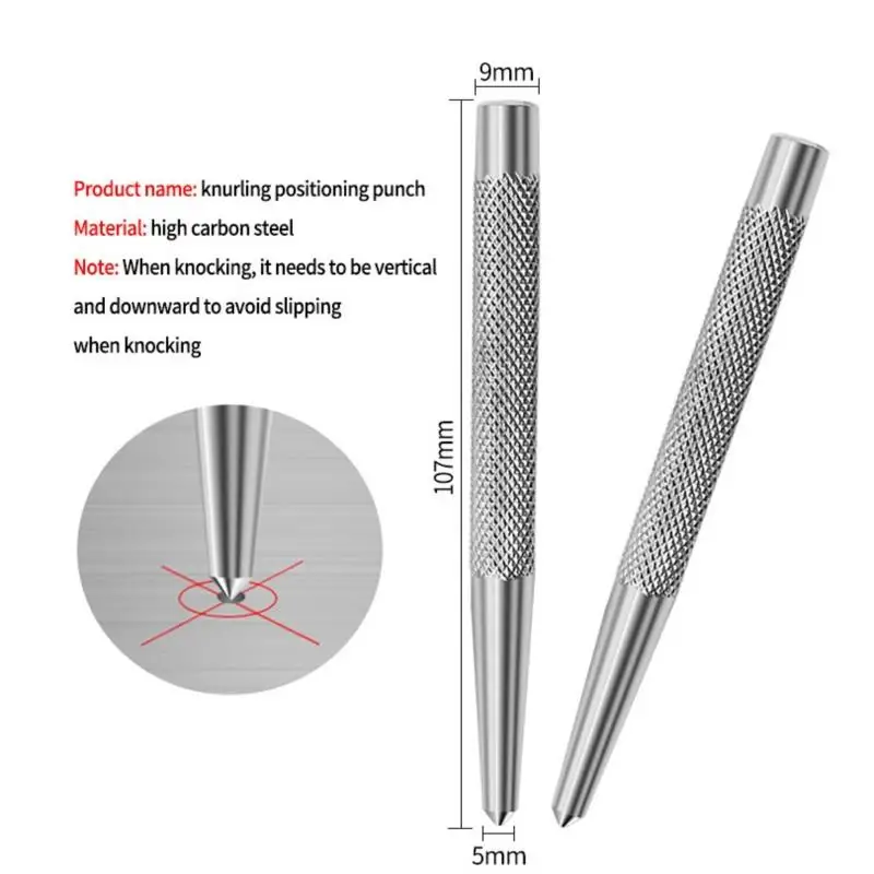 Non-slip Center Pin Punch High Carbon Steel Center Punch For Alloy Steel Metal