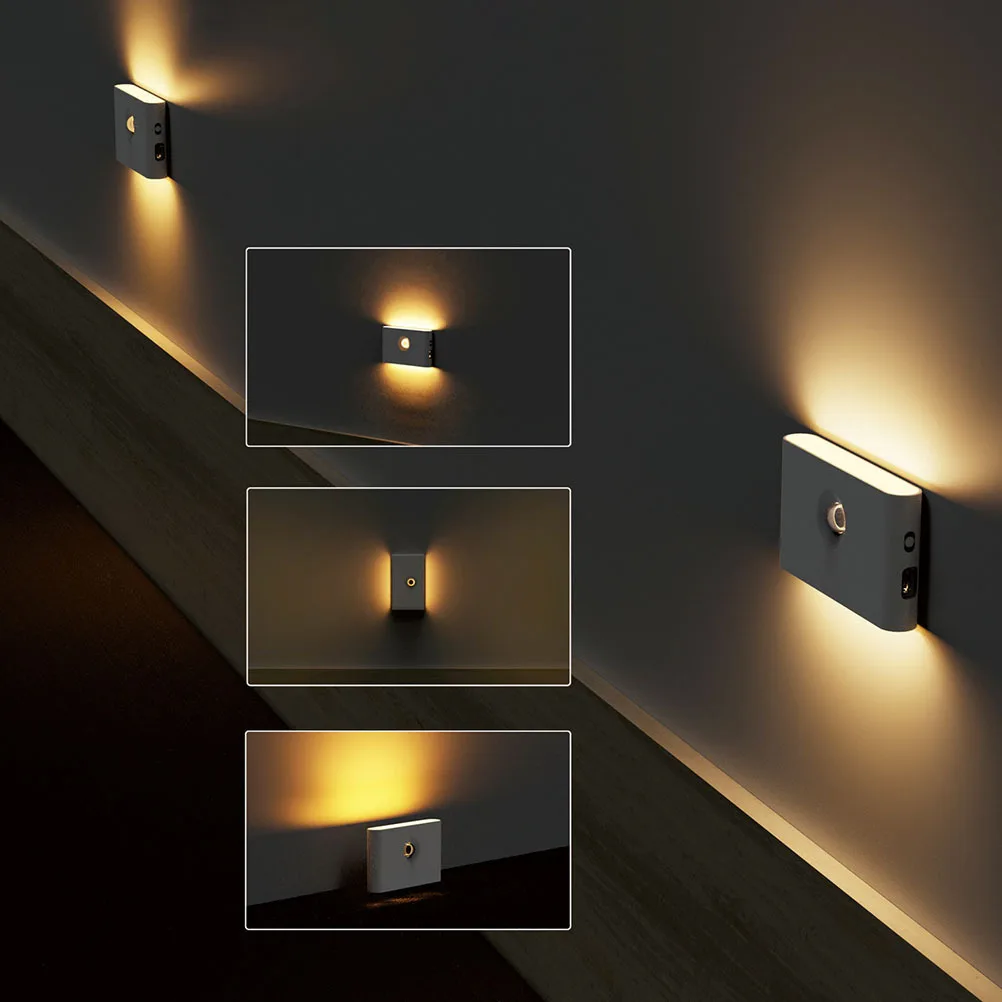 

Magnetic Suction Motion Sensor Closet Light USB Rechargeable LED Night Lamp Auto on Off 20S Double Sides Lighting Adjustable