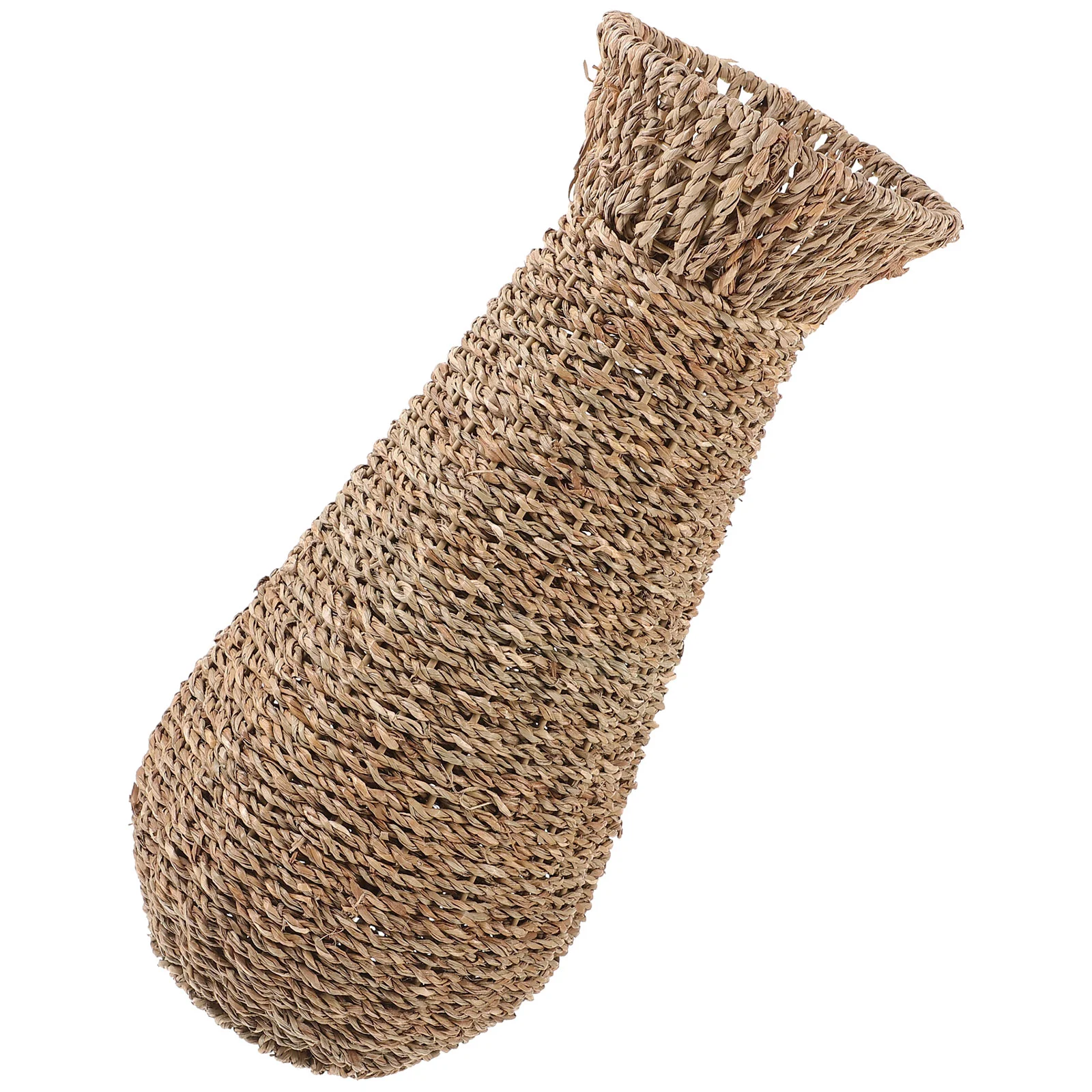 

Floor Vase Living Room Decoration Desktop Flowerpot Decorations Container Straw Rustic Style