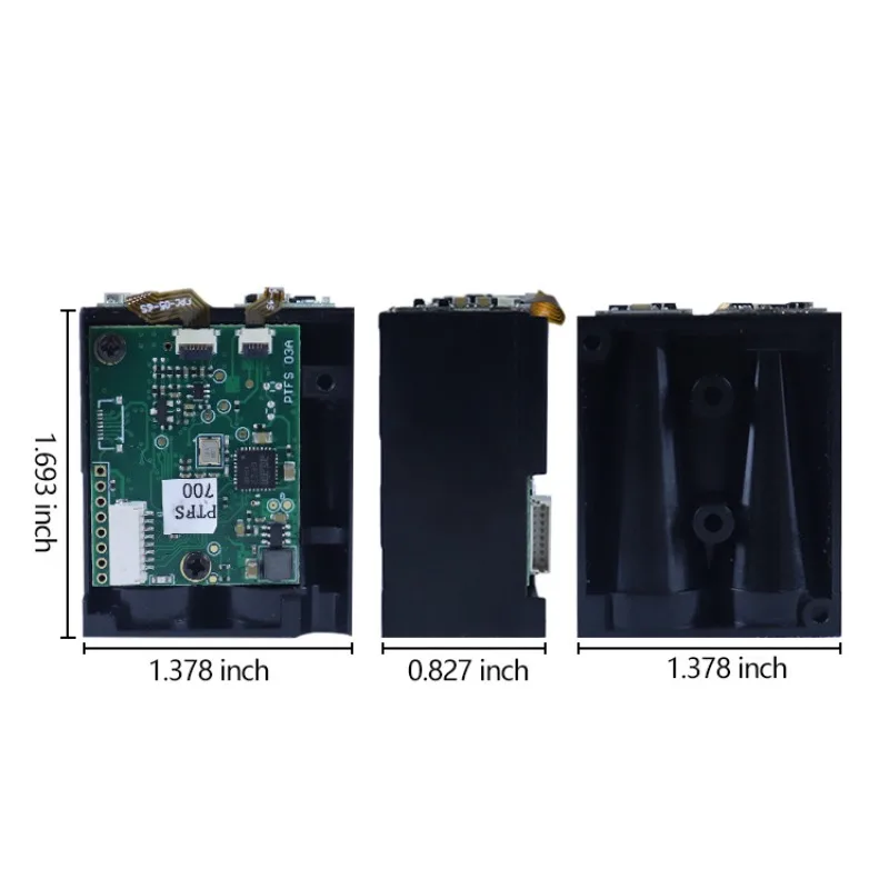 Módulo de alcance de telêmetro de 200M Sensor de telêmetro externo UART de 400m