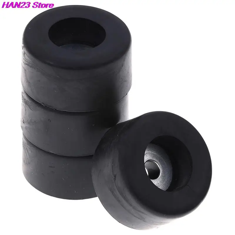 Cabinets Rubber Feet Damper Pad Base 4pcs Durable Black 38mm x 19mm Large Case Speaker