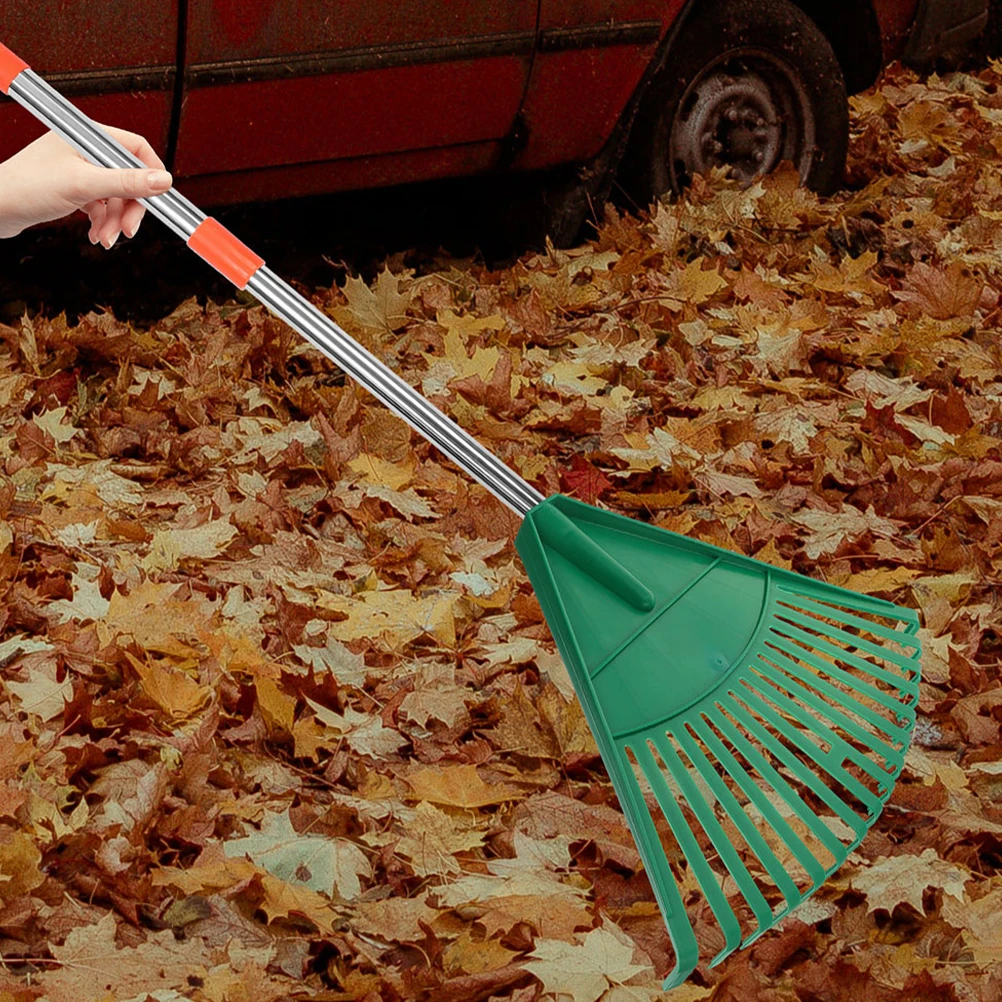 

2pcs Plastic Leaf Rake Grass Remover Pine Needles Lawn Yard Leaf Collector Head Shrub Rake Hand Tool Garden Cleaning Tools