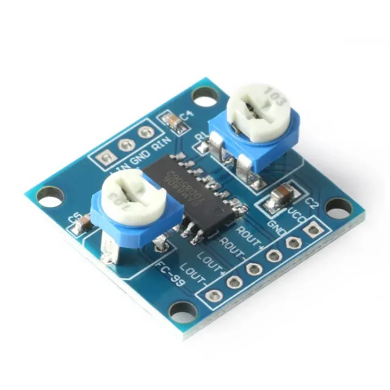 10Pcs AM8406 Digital AmplifierBoard With Volume Potentiometer 5Wx2 Stereo Class D Power Module PAM8406 DigitalAmplifierBoardWith