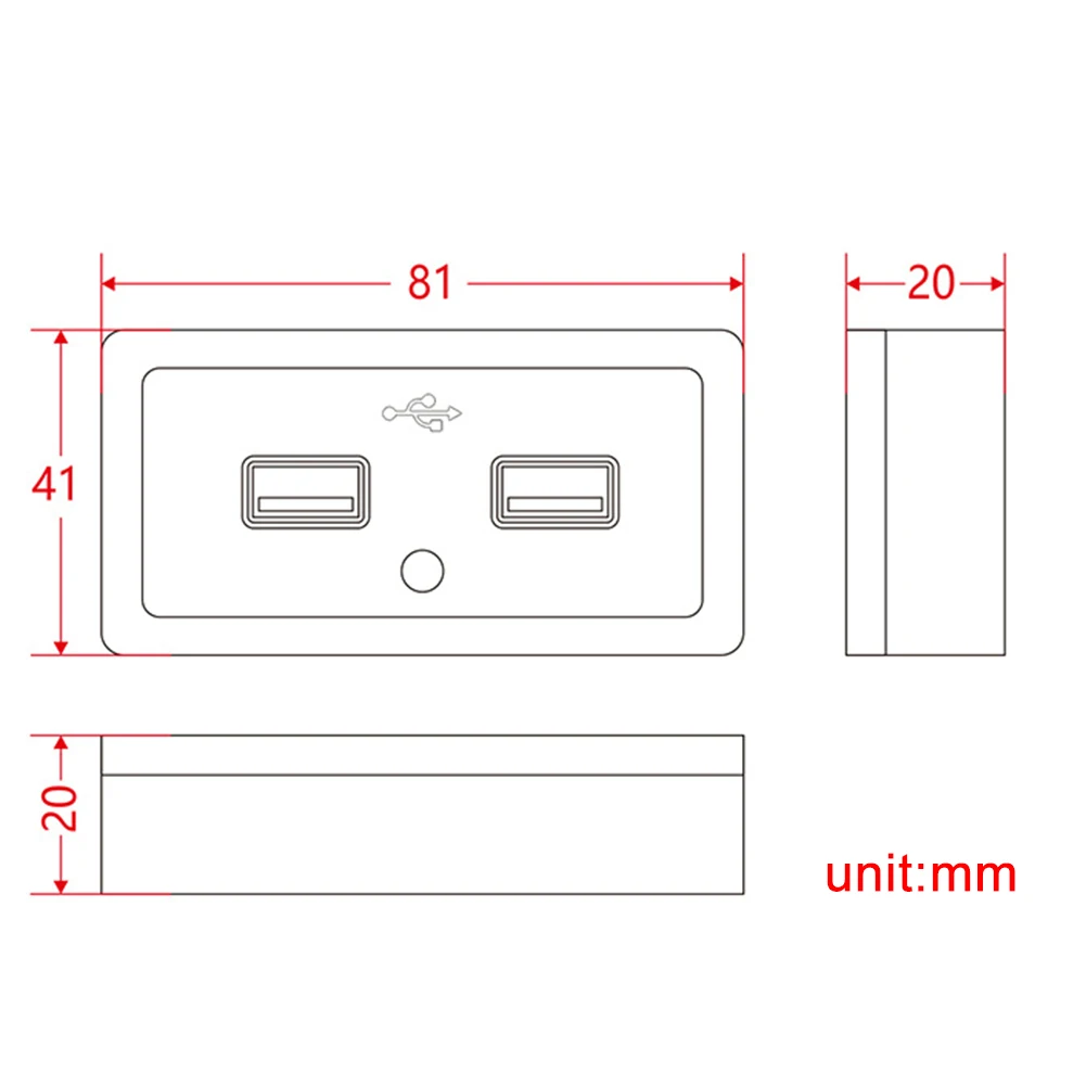 1 * soket Input pengisi daya mobil port USB ganda dengan fungsi indikasi 12 v-24 V hitam UCC-318-2U 3,1 A Aksesori Mobil