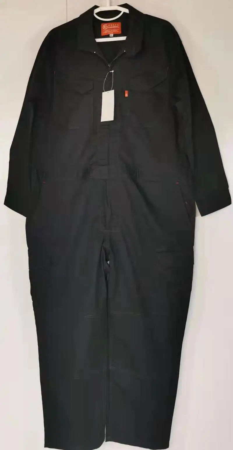 공장 작업자를위한 여름 긴 소매 작업복 작업복 메쉬 겨드랑이 청소년 작업복과 면 폴리 에스터 혼합 직물