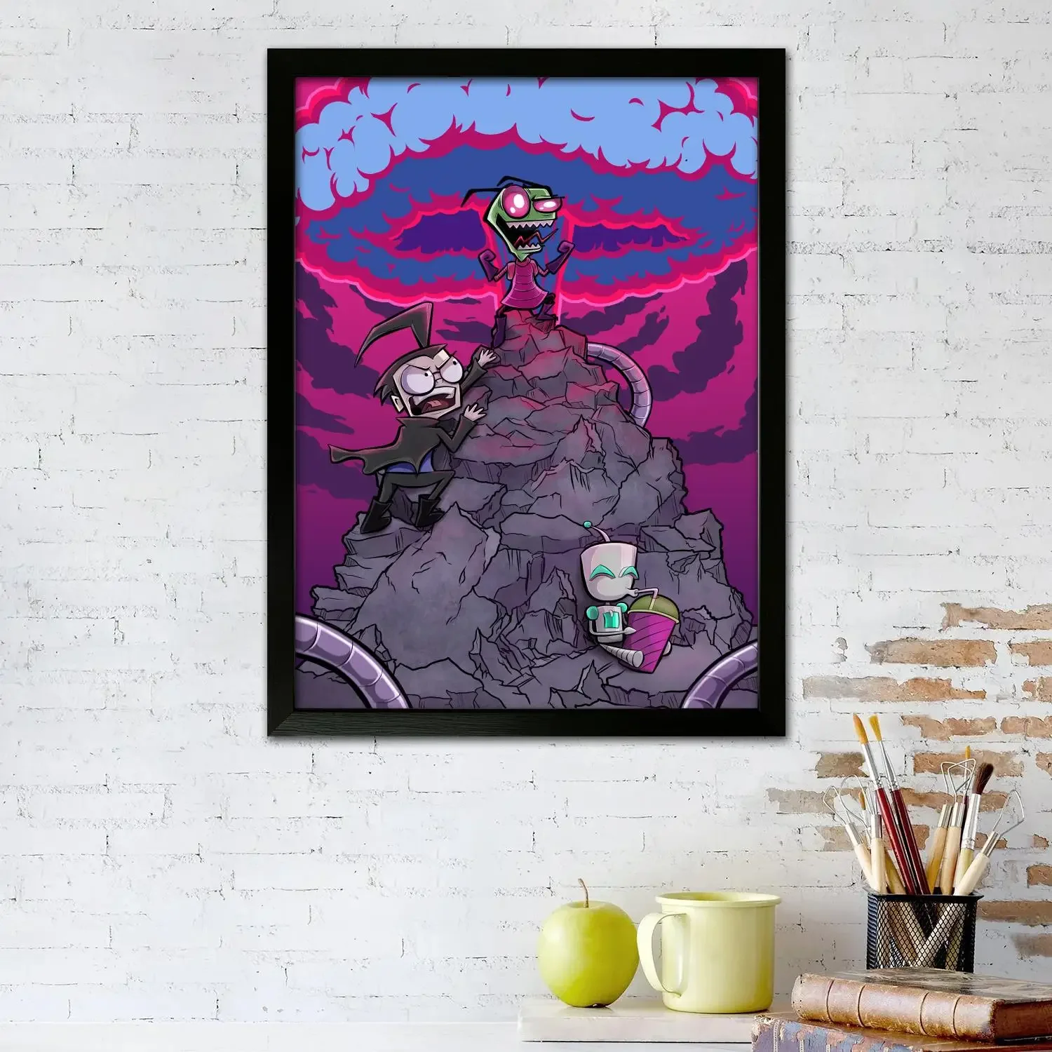 invader zim TV show Canvas Art Poster and Wall Art, Picture Print, Modern Family, Bedroom Decor, Posters,Decorative painting