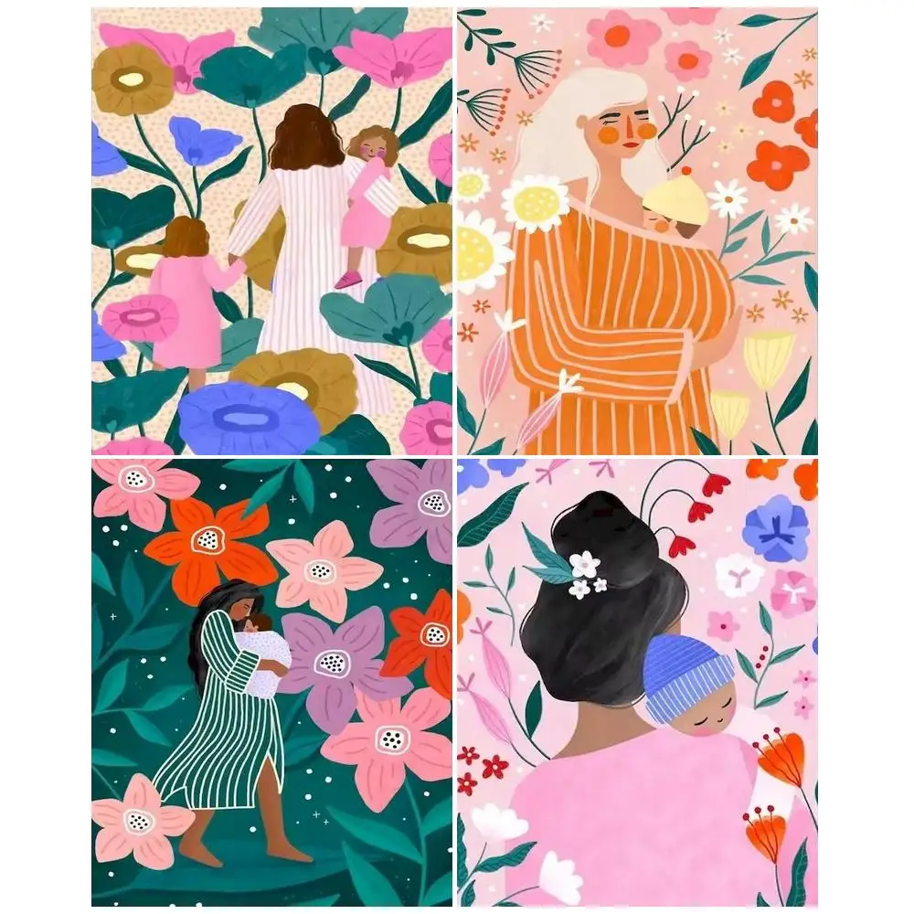 

GATYZTORY Picture By Number Girl Kits Home Decor Painting By Numbers Figure Drawing On Canvas HandPainted Art DIY Gift