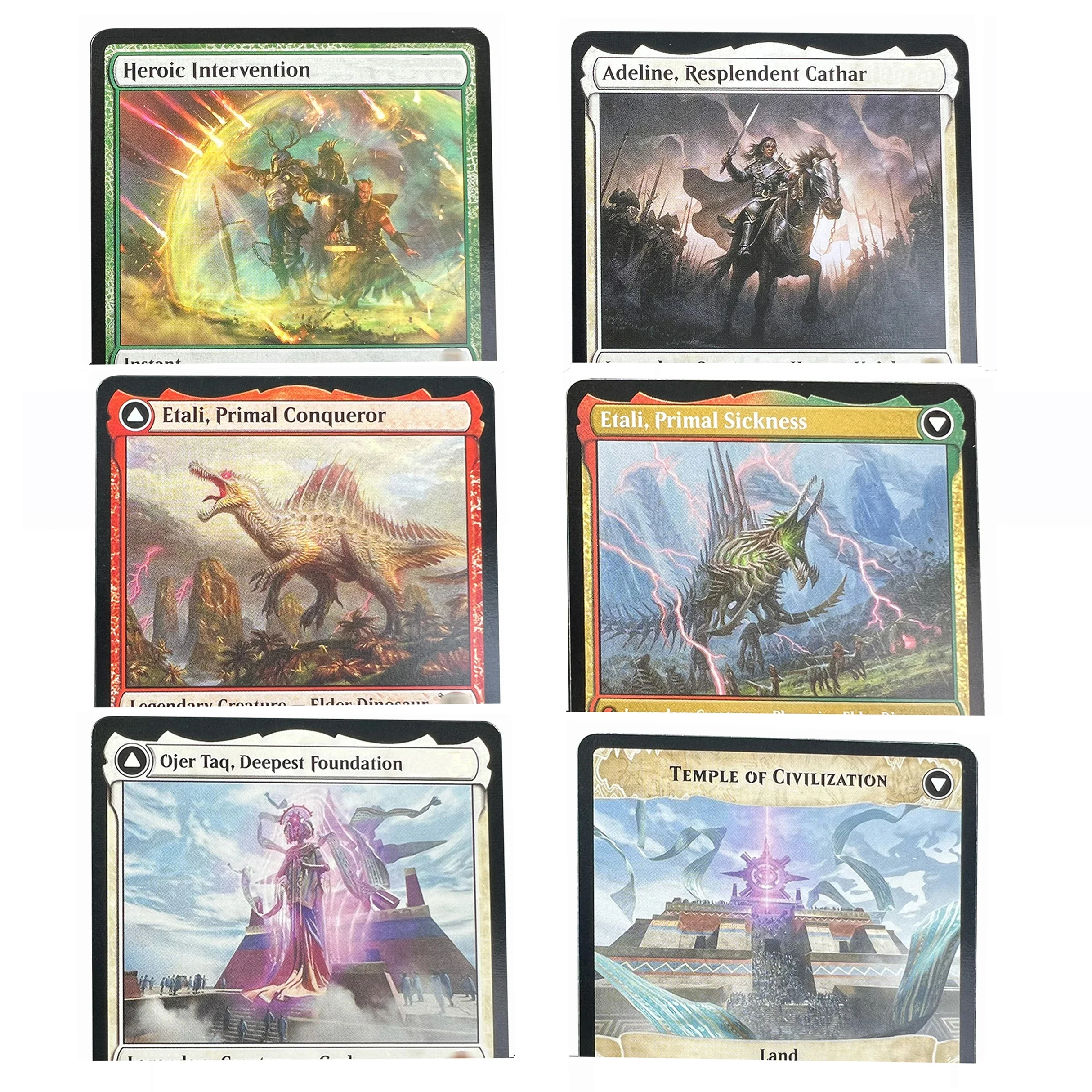 Etali, Primal Conqueror Jeweled Lotus CMR Ojer Taq, Deepest Swan Song SLD HOLO TCG, Tarjeta Coleccionable Personalizada en Inglés de Alta Calidad