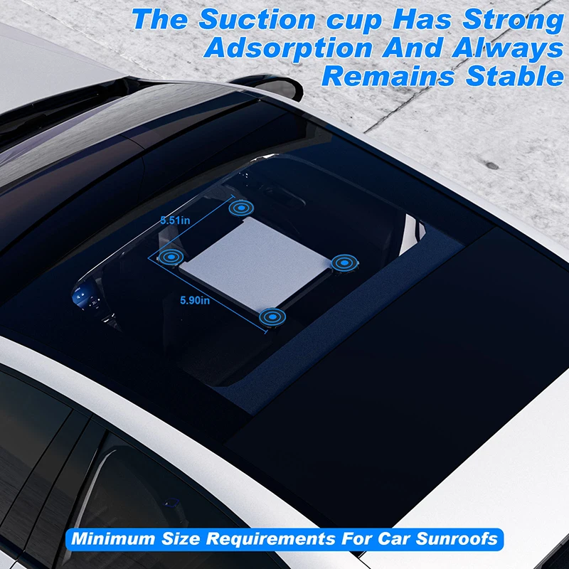 

Suction Cup Mount for Starlink Mini; Ideal for Car Sunroof, Front and Rear Window Use