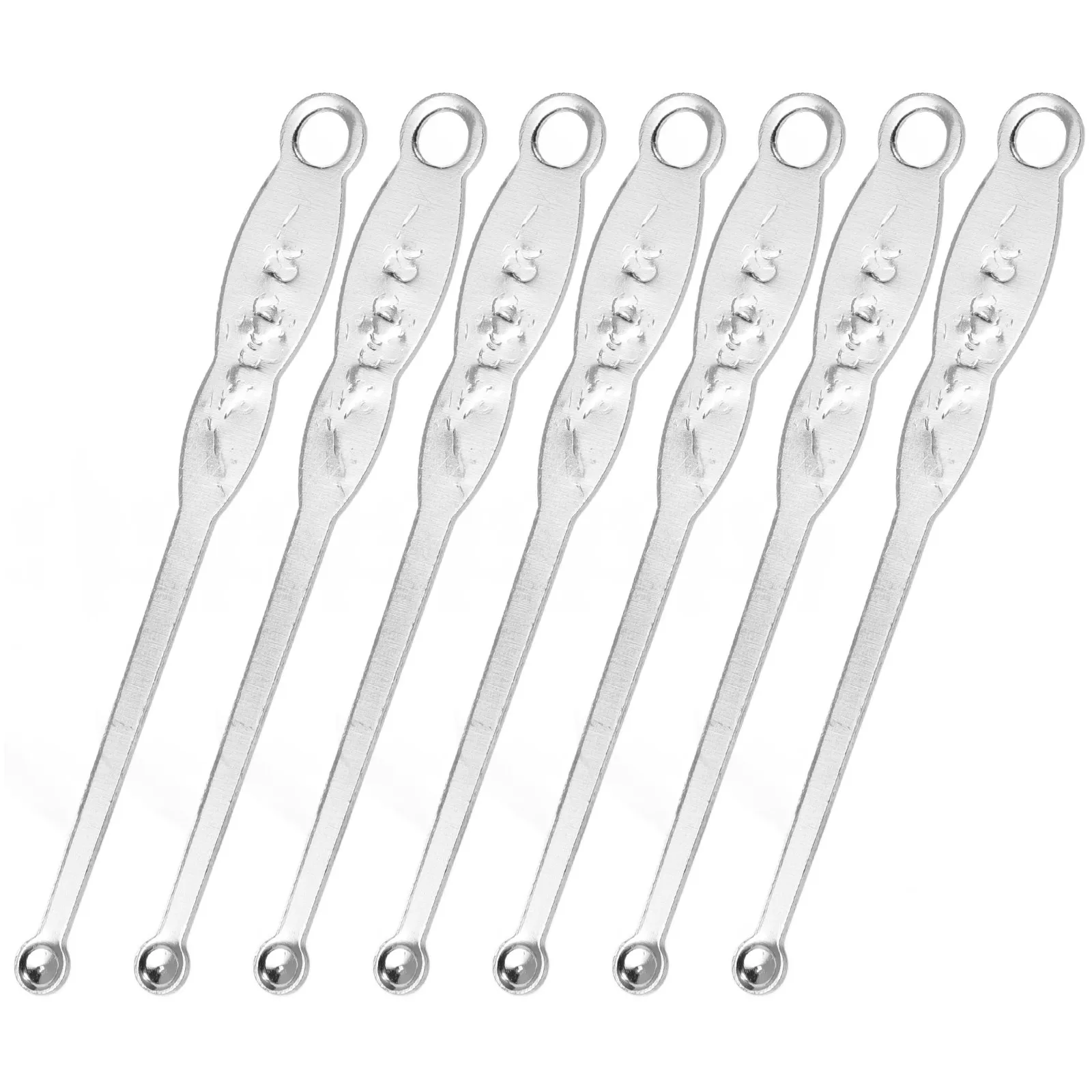 

Набор из 100 шт. ушных ложек-кюреток из нержавеющей стали для удаления ушной серы, портативные, легкие, легко моются, не ржавеют, для домашнего использования