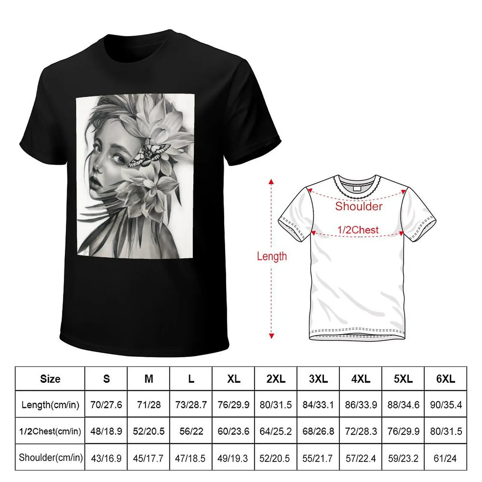moth+freckles T-Shirt man t shirts graphic T-Shirt