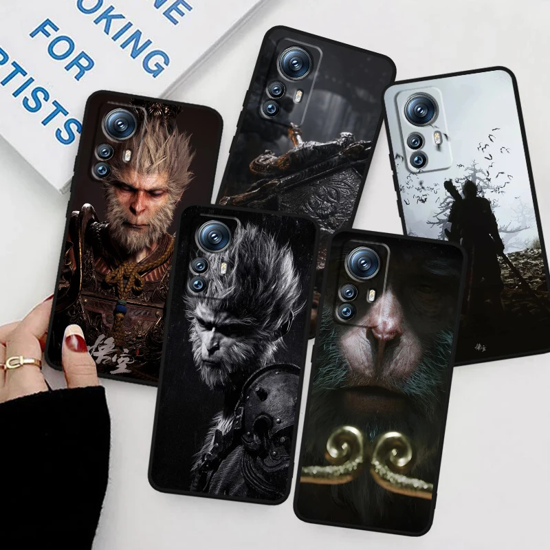 

Black Myth Wukong Game Art For Xiaomi Mi 14 13T 13 12T 12 11T 11i 11 10T 10 Pro Lite Ultra 5G Black TPU Phone Case