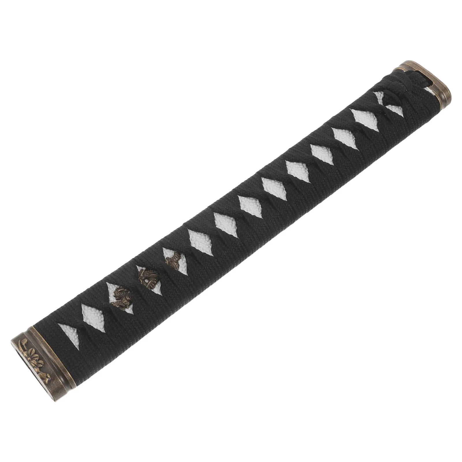 Japanese Handle Replacement with Antiskid Samegawa Wrap Alloy Fittings for Repair DIY Cosplay Collection Martial