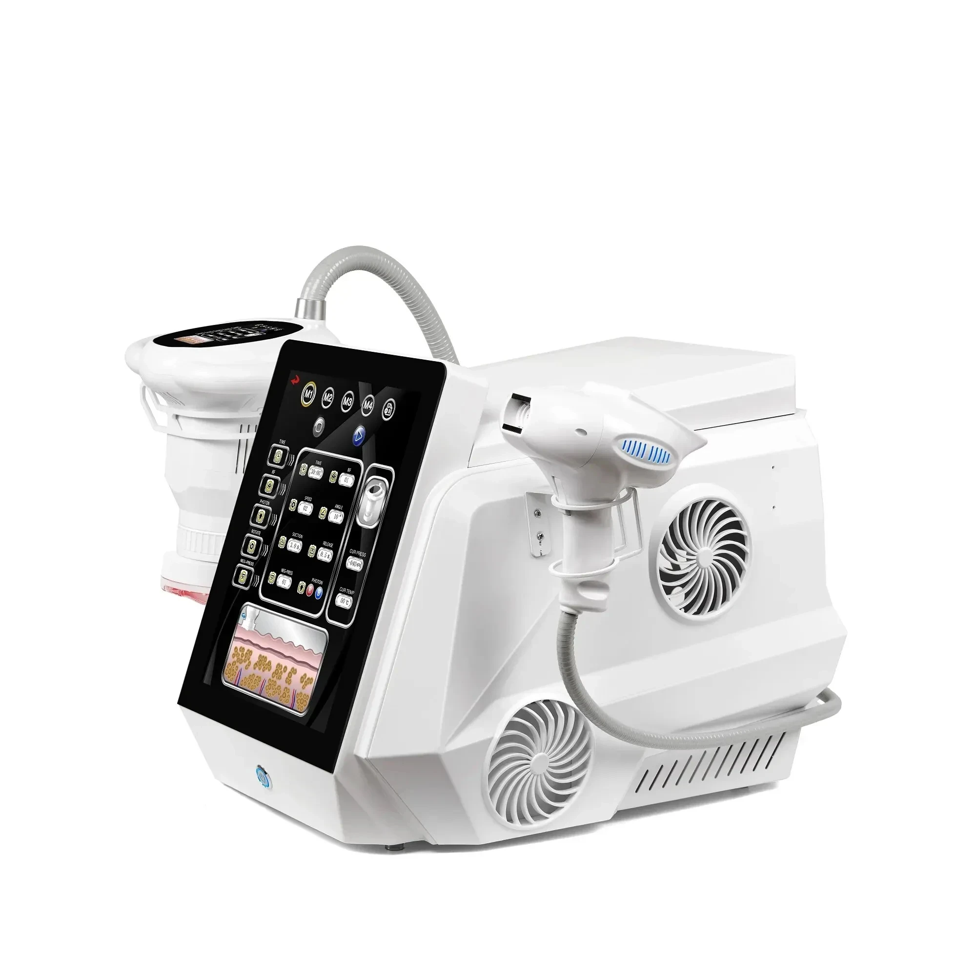 Portable Body Slimming Rotary Negative Pressure Device Massage Reduce Cellulite Weight Loss Contouring Skin Tightening Machine