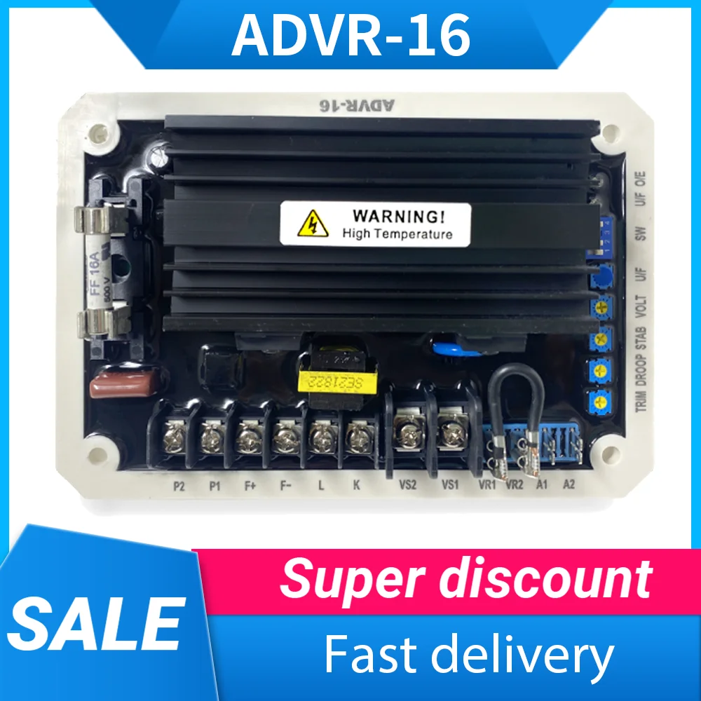 ADVR 16   ADVR-16 AVR KUTAI High Quality Generators Automatic Voltage Regulator Analog Digital 16Amp for Parallel Operation