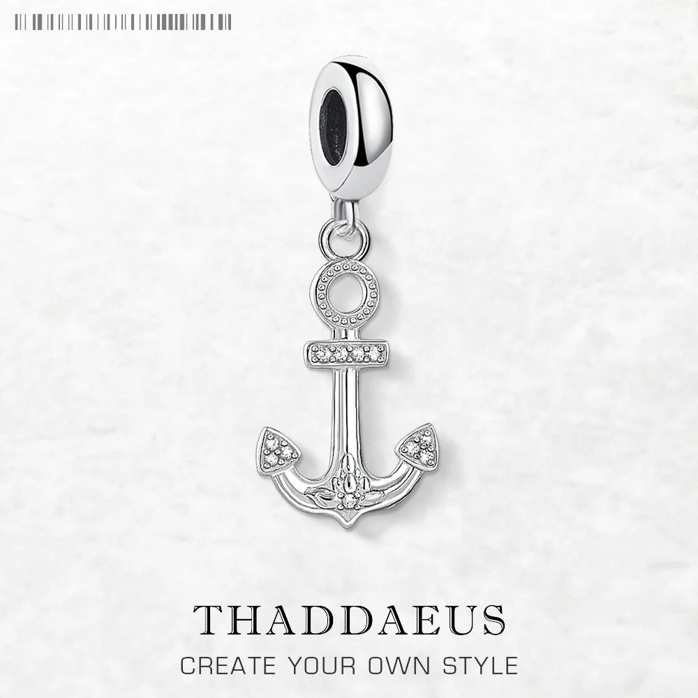 

Anchor Dangle Charm Pendants For Women Men Vintage 925 Sterling Silver Lucky Fine Jewelry