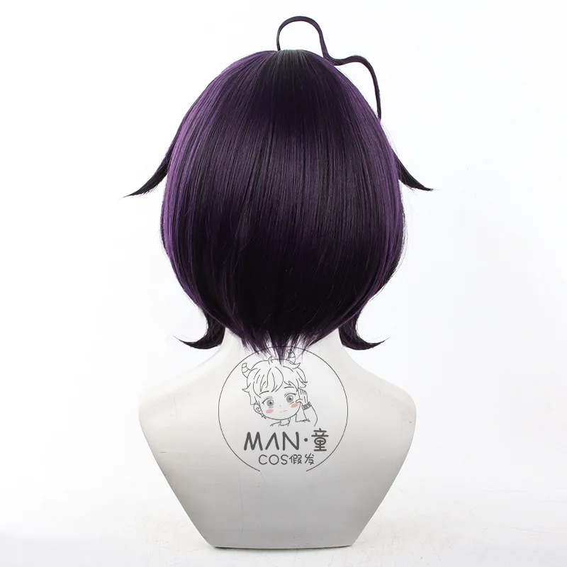 أريد أن أكون فتاة سحرية ماتوي تونوموري/ماجيا بايزر شعر مستعار كوسبلاي شعر قصير محاكاة فروة الرأس هدية الهالوين #4