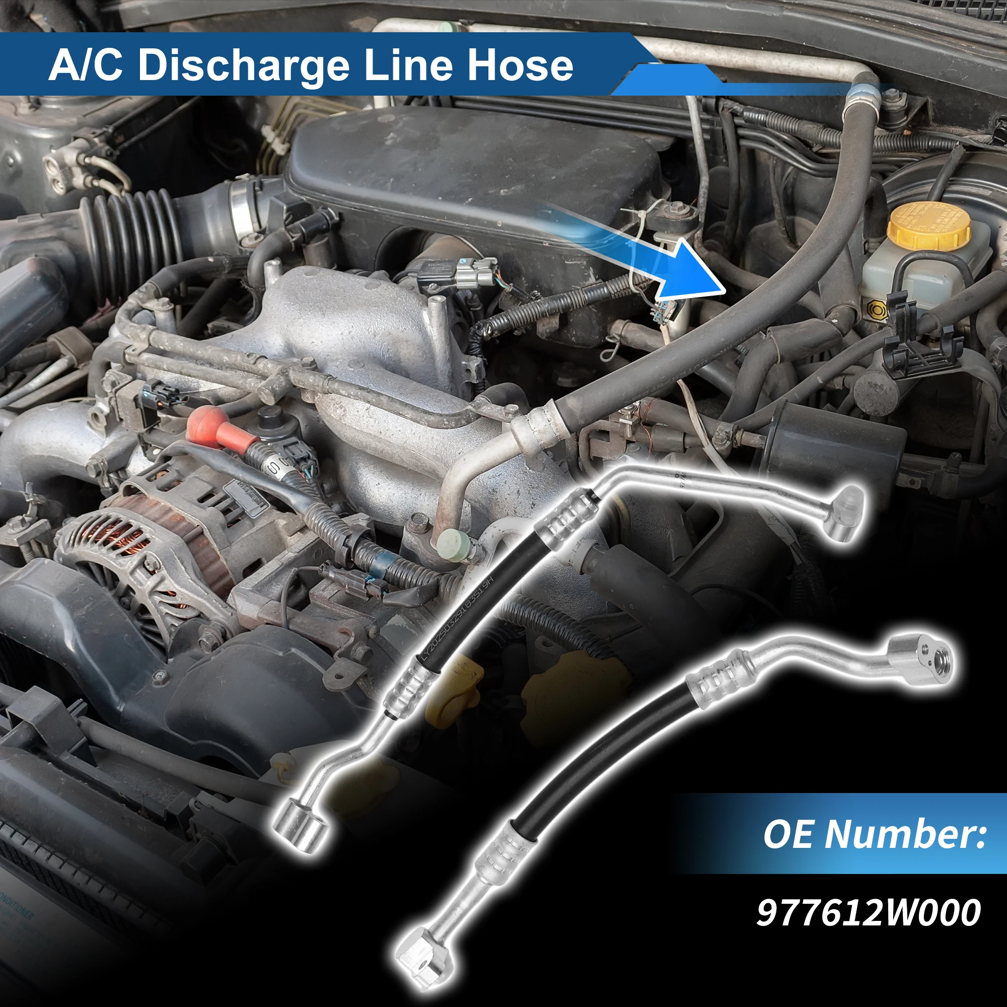 

UXCELL Шланг для жидкости хладагента кондиционера для Hyundai Santa Fe 2013-2018 No 977612W000