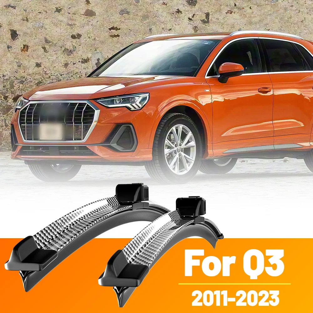 2 stücke Frontscheibe Scheibenwischerblätter Carbon Faser Scheibenwischer Für Audi Q3 8U F3 2011-2023 2012 2013 2014 2015 2016 2018 2019
