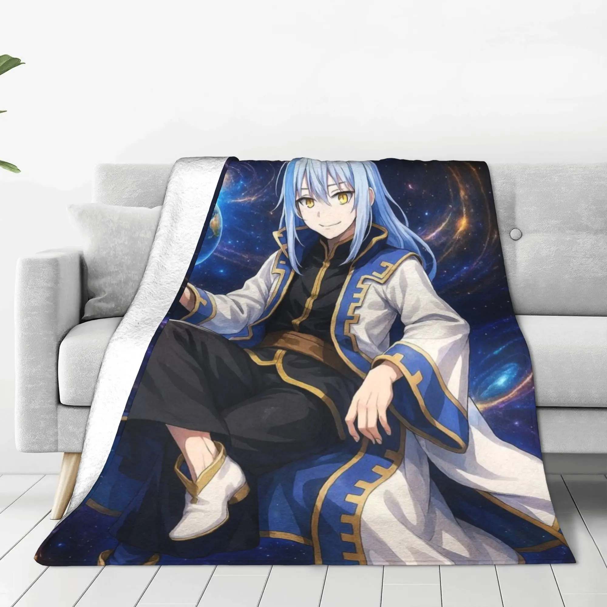That Time I Got Reincarnated as Slime Blanket Autumn/Winter Breathable Thin Throw Blankets For Bedding Outdoor Plush Thin Quilt