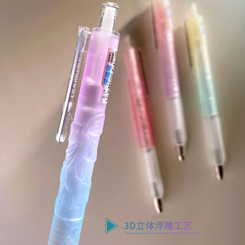 

Ballet 0.5mm Gel Pen Full Needle Tube Smooth Writing Writing Pen Comfortable Grip Black Pressing Pen Office Use