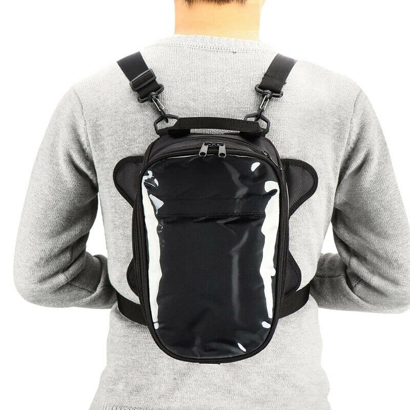 Bolsa magnética para tanque de combustible de motocicleta, bolsa de tanque de navegación para teléfono móvil, bolsa de hombro impermeable, mochila de equipaje, bolsa de viaje