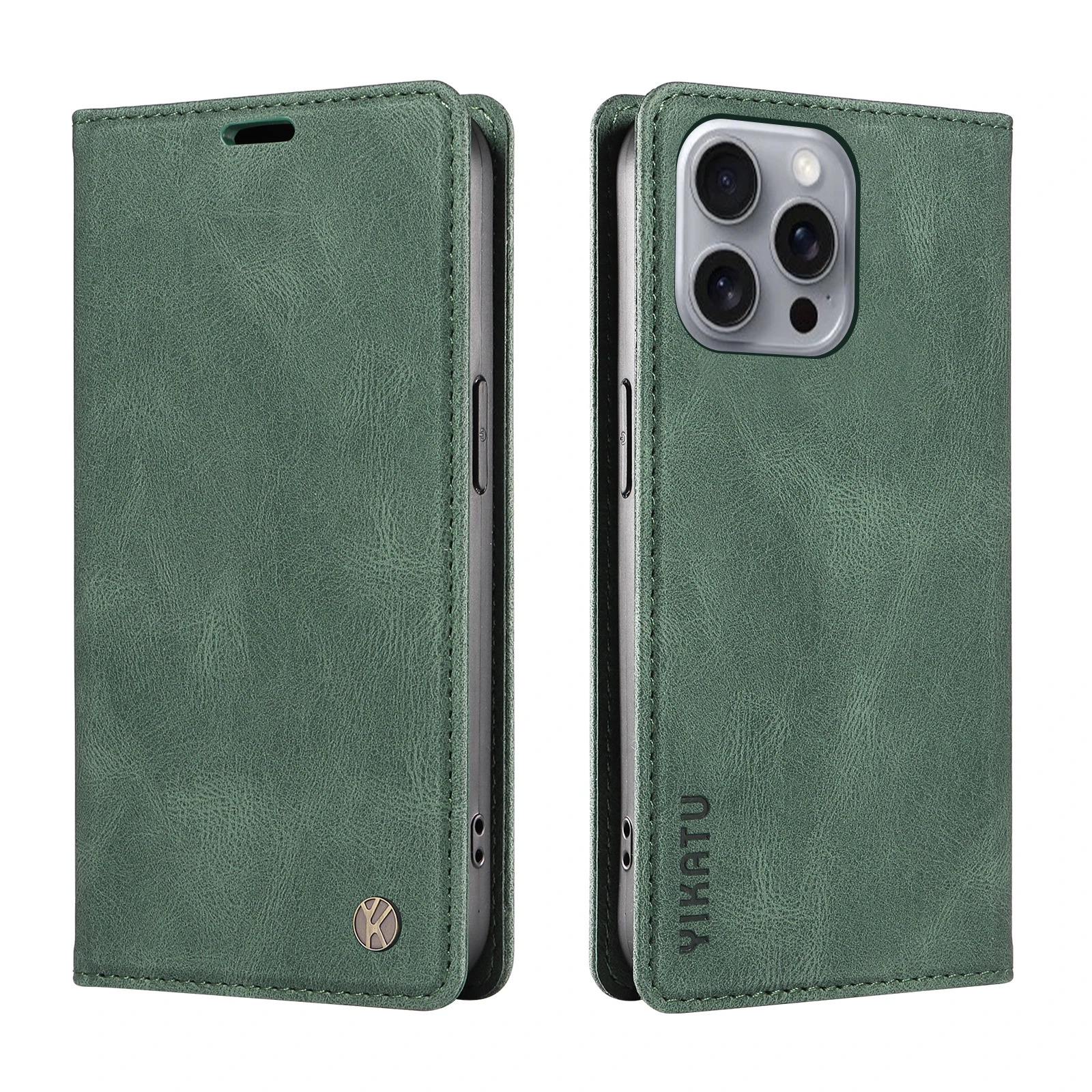 حافظة هاتف لهاتف iPhone16 E iPhone1617Air/Propromax مع حامل بطاقة حامل مغناطيسي من الجلد غطاء حماية مقاوم للصدمات