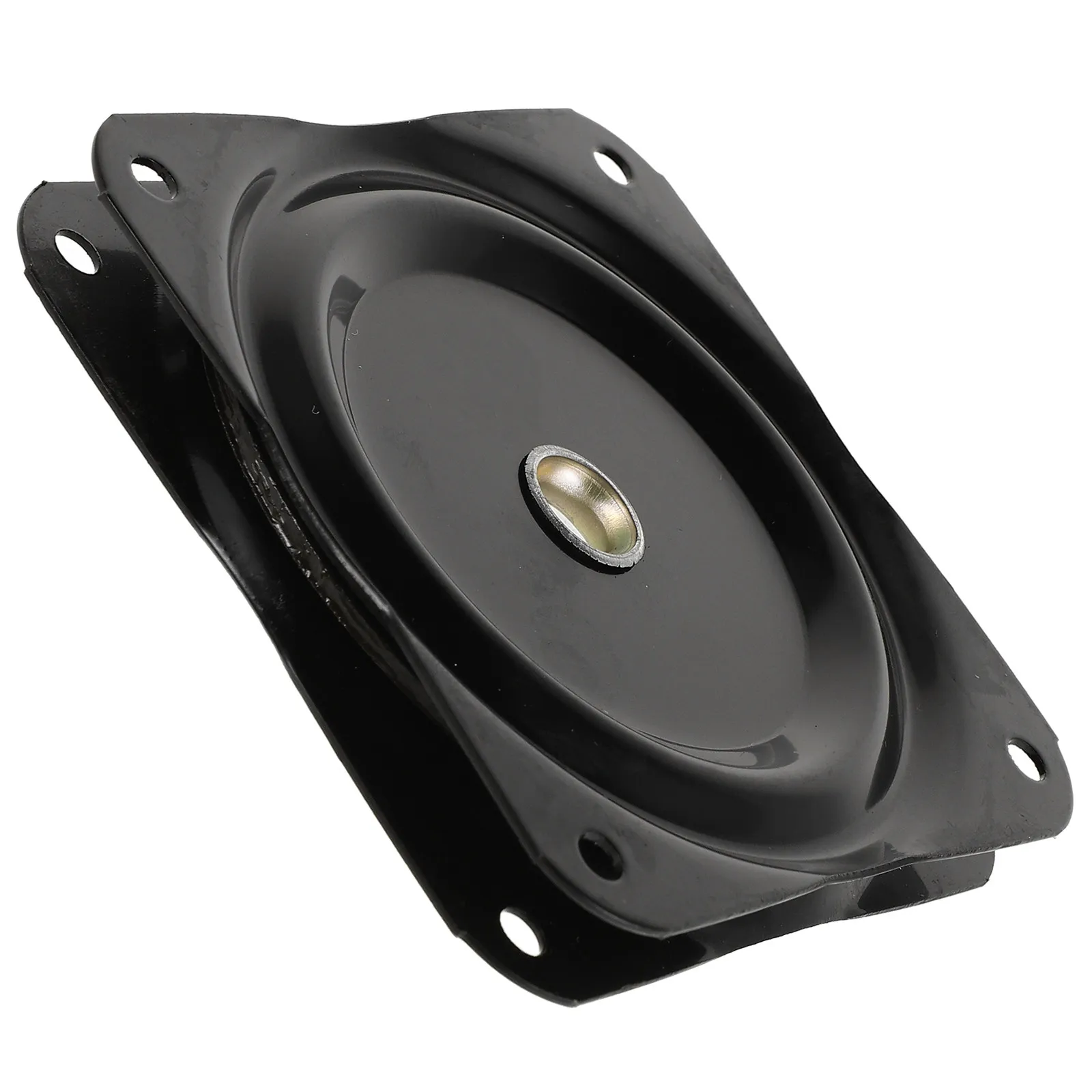 Black Square Iron Swivel Plate Smooth Rotating Furniture Seat Base for Bar Stool Office Chair Kitchen Island