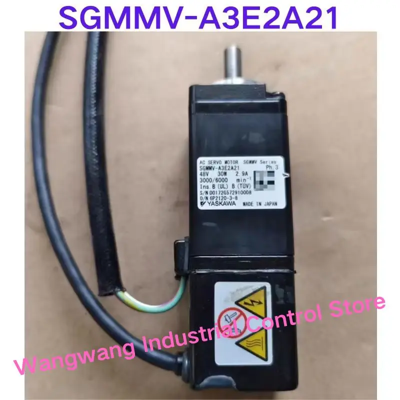 Second-hand test OK , Servo motor SGMMV-A3E2A21