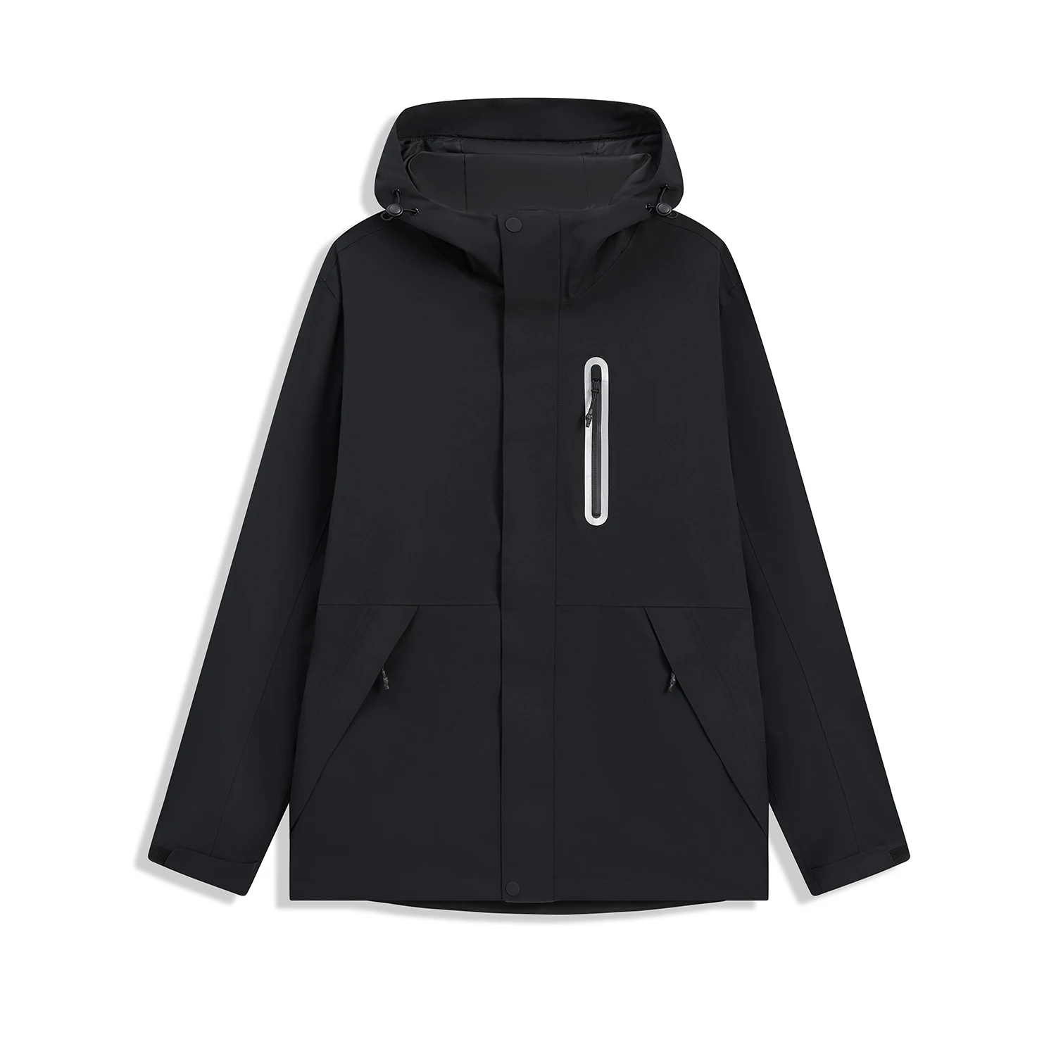 Xtep Jacke für Herren, Frühling, wasserdicht, Herrenmantel, Stehkragen, Sport, stoßfest, mit Kapuze, Outdoor-Oberteile 8761292C0141 4