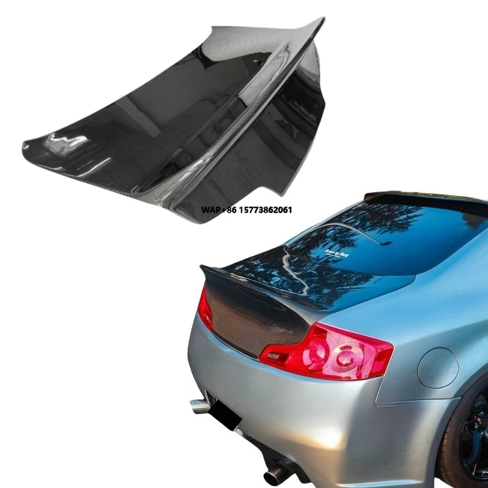 

Upgraded Rear Trunk Lid Made of Carbon Fiber for Infiniti G35 Coupe Two-door CLS Style Carbon Fiber Trunk Lid