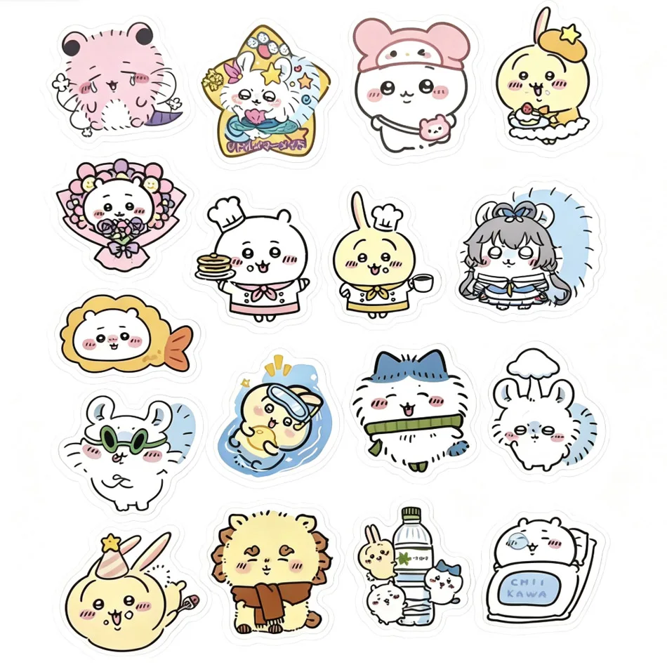 Meistverkaufte 100 Stück Kawaii Jiikawa Cartoon-Aufkleber Dekorative Schreibtisch-Laptop-Scrapbook-Gepäck-Aufkleber Niedliche Graffiti-Sticker als Geschenk für Kinder – Detail 6
