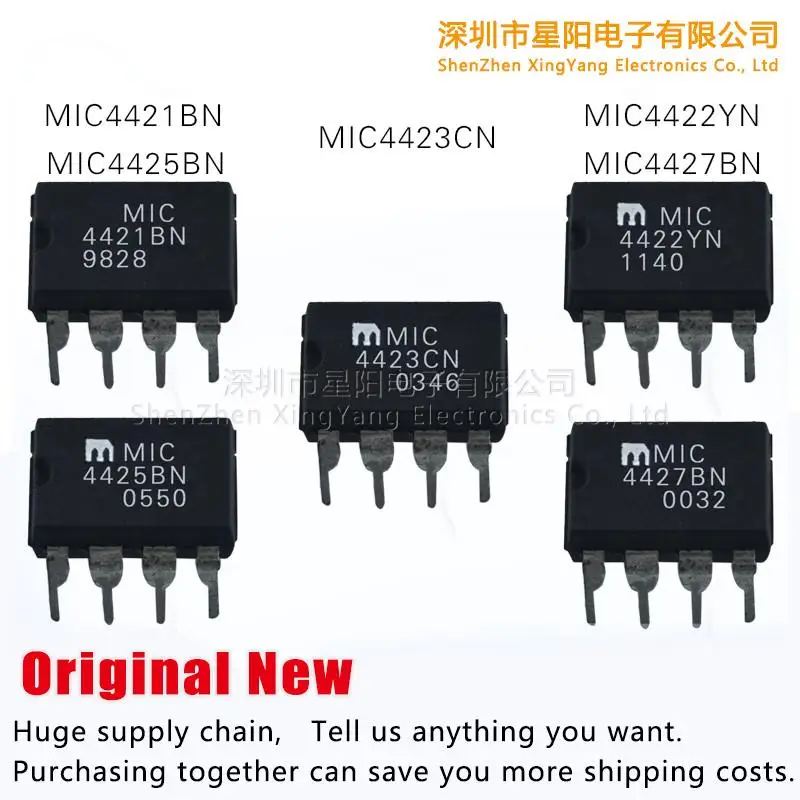 New original MIC4423CN MIC4422YN MIC4425BN MIC4421BN MIC4427BN