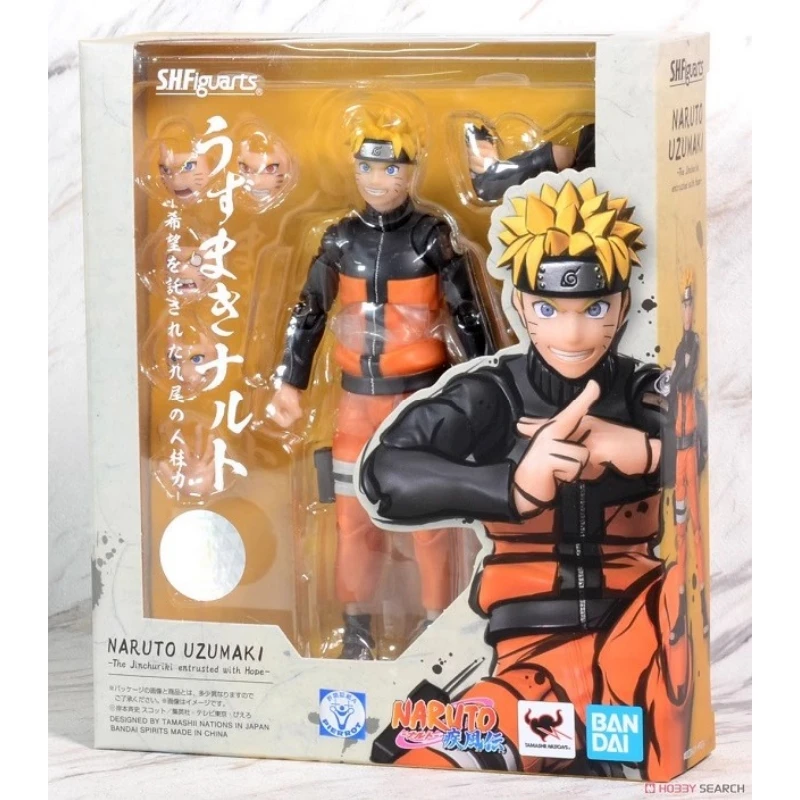 

Bandai Original Uzumaki Naruto Action S.H.Figuarts NARUTO Anime Figure Toys For Kids Gift Collectible Model Ornaments