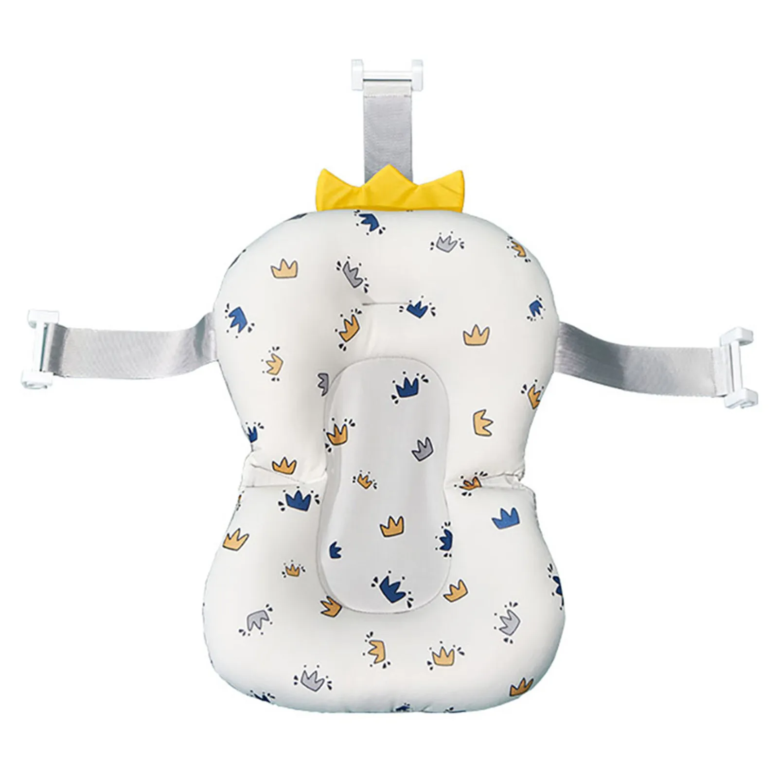 

Подушка-сиденье для детской ванночки для купания в раковине, от новорожденных до малышей, противоскользящая подкладка для ванны, мягкий комфортный материал, подходит для большинства моделей