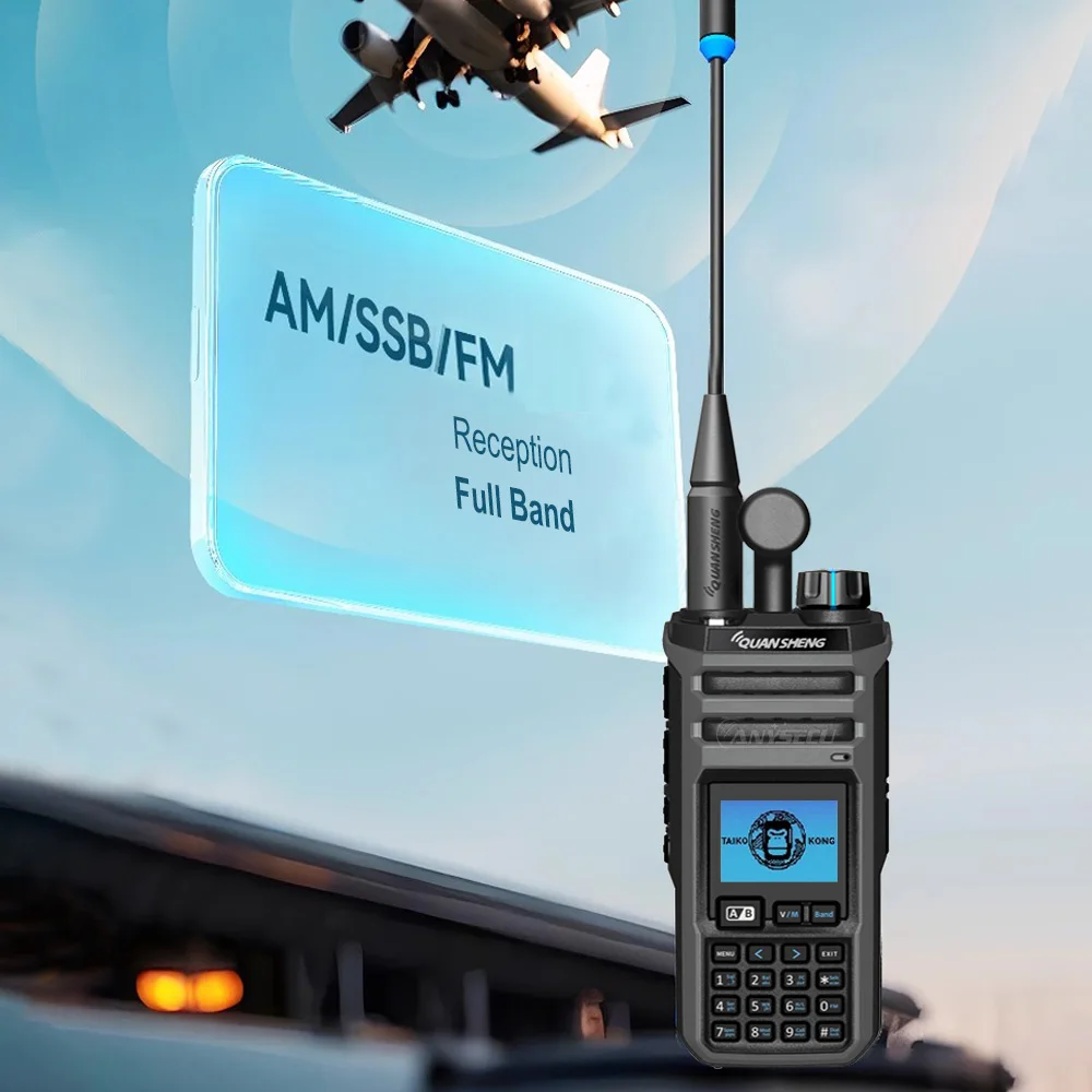 QUANGSHENG TK11(5) Walkie Talkie Dual Receiving Multi Band Radio Wireless AM FM Ham  Radio Spectrum Analyzer Magic Voice Radio
