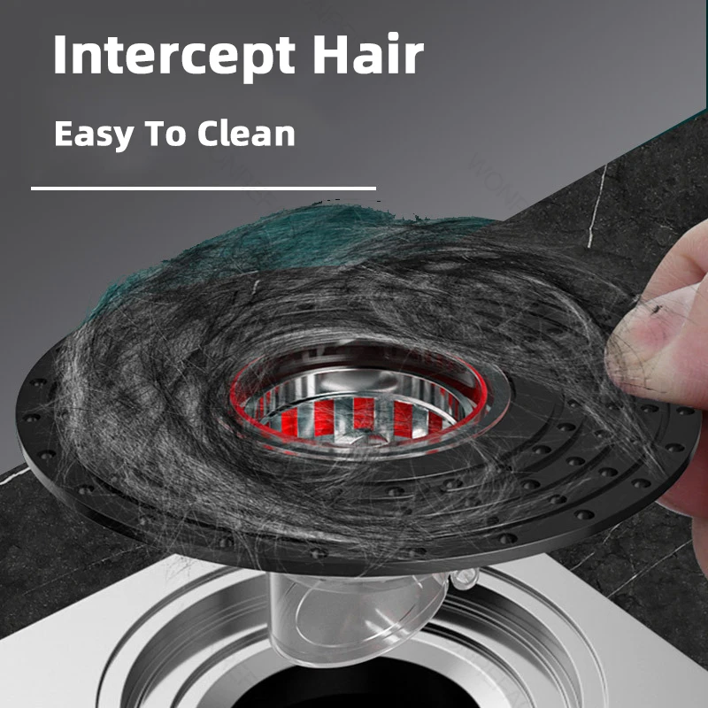 Anti Clogging Floor Drain Core  Shower Floor Strainer Cover Toilet Sewer Anti Odor Plug  ABS No Smell Bathroom Toilet view 4