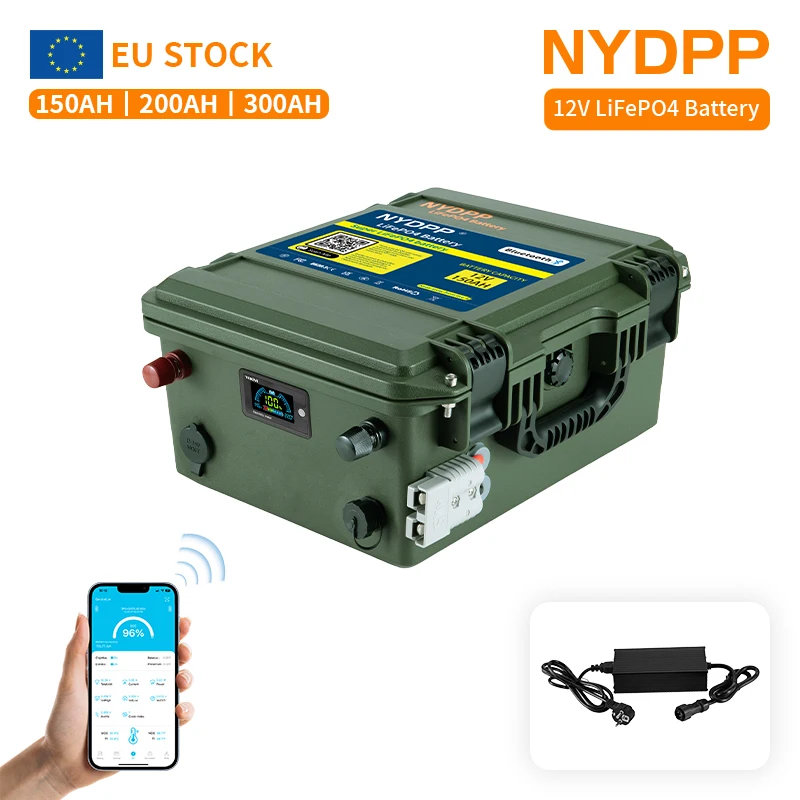 Batterie Lithium Fer Phxing pour Moteur, 12V, 150Ah, 200Ah, 300Ah, VeFePo4, 12V, 150Ah, 200Ah, 300Ah