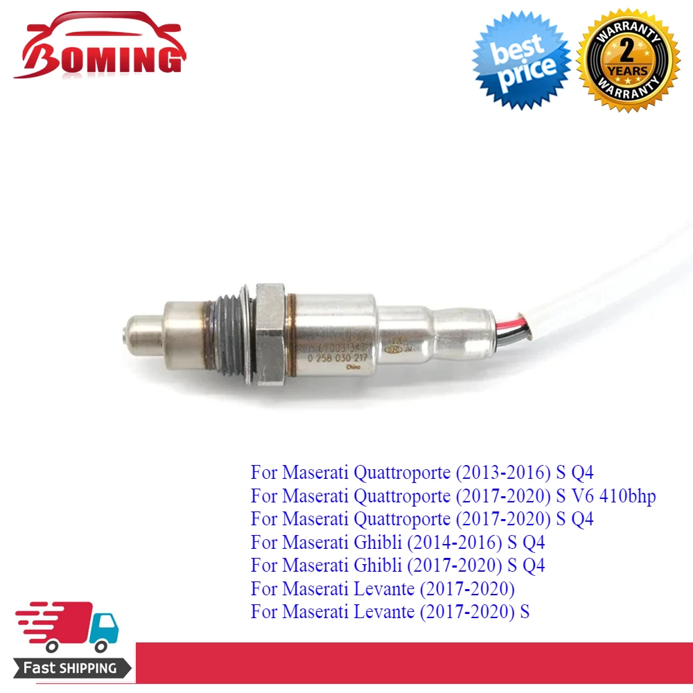 

670031347 Автомобильный задний датчик кислорода для Maserati Quattroporte Levante Ghibli 3.0 V6 4WD 2013-2020 0258030217