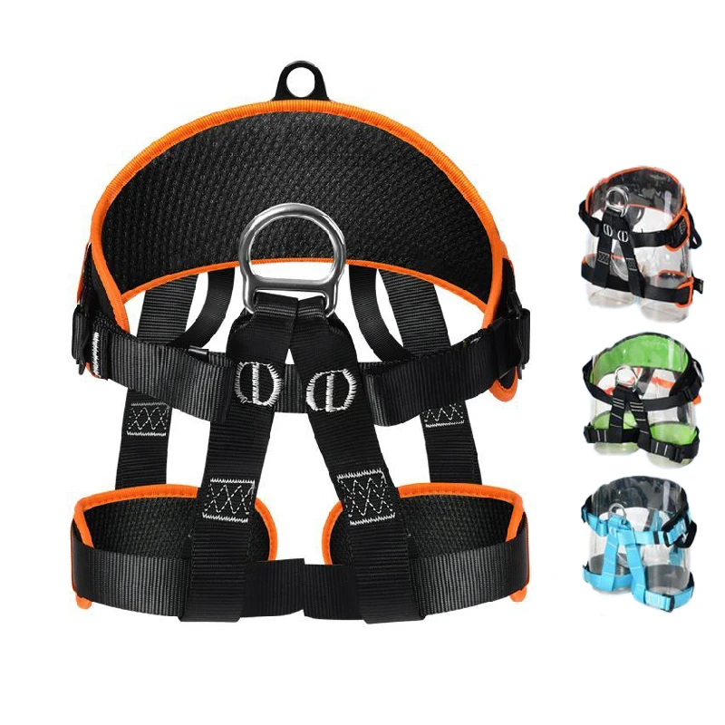 

Adjustable Climbing Harness Outdoor Sports Half Body Harnesses Rappelling Fire Rescuing Tree Climbing Fall Protection Equipment