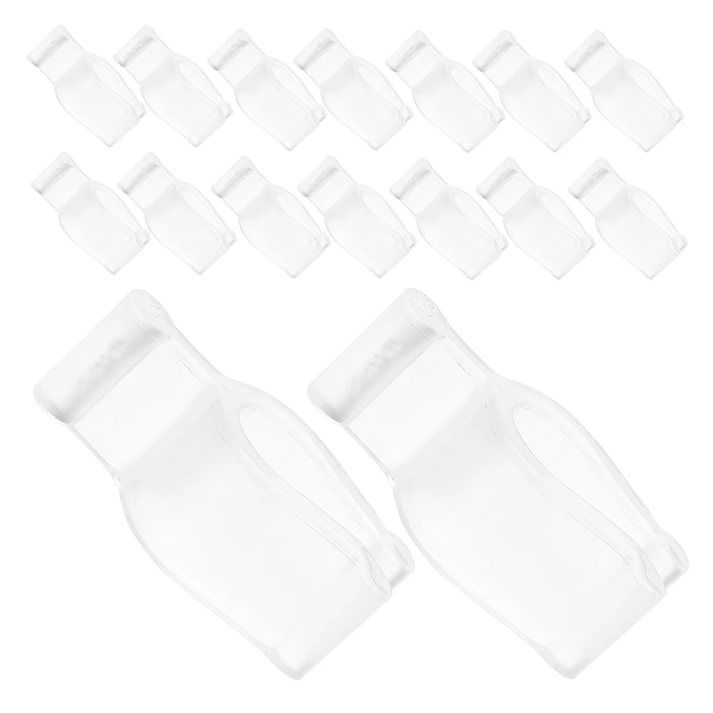 60pcs Cleansing Oil Bottle Pump Collar Clip Plastic Bottle Buckle For Leakproof Travel Use Skincare Dispenser Accessories