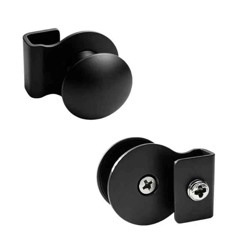 No Drill Stainless Steel Glass Cabinet Door Pull Anti Slip No Glass Damage Durable Handle for Bathroom Kitchen Home Renovation