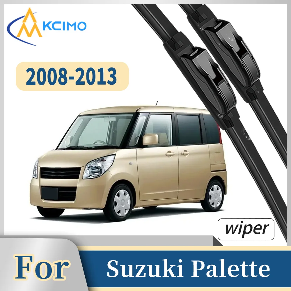 

Premium Rubber Front Windscreen Wiper Blades For Suzuki Palette 2008-2013 Quiet Smooth Wiping Waterproof Windshield Kit 2Pcs