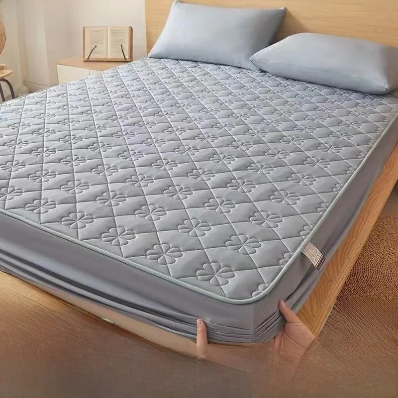 

Постельное белье класса А: Утолщенное фланелевое покрывало, хлопковое, пыленепроницаемое, дышащее, мягкое на ощупь, однотонное, для одеяла