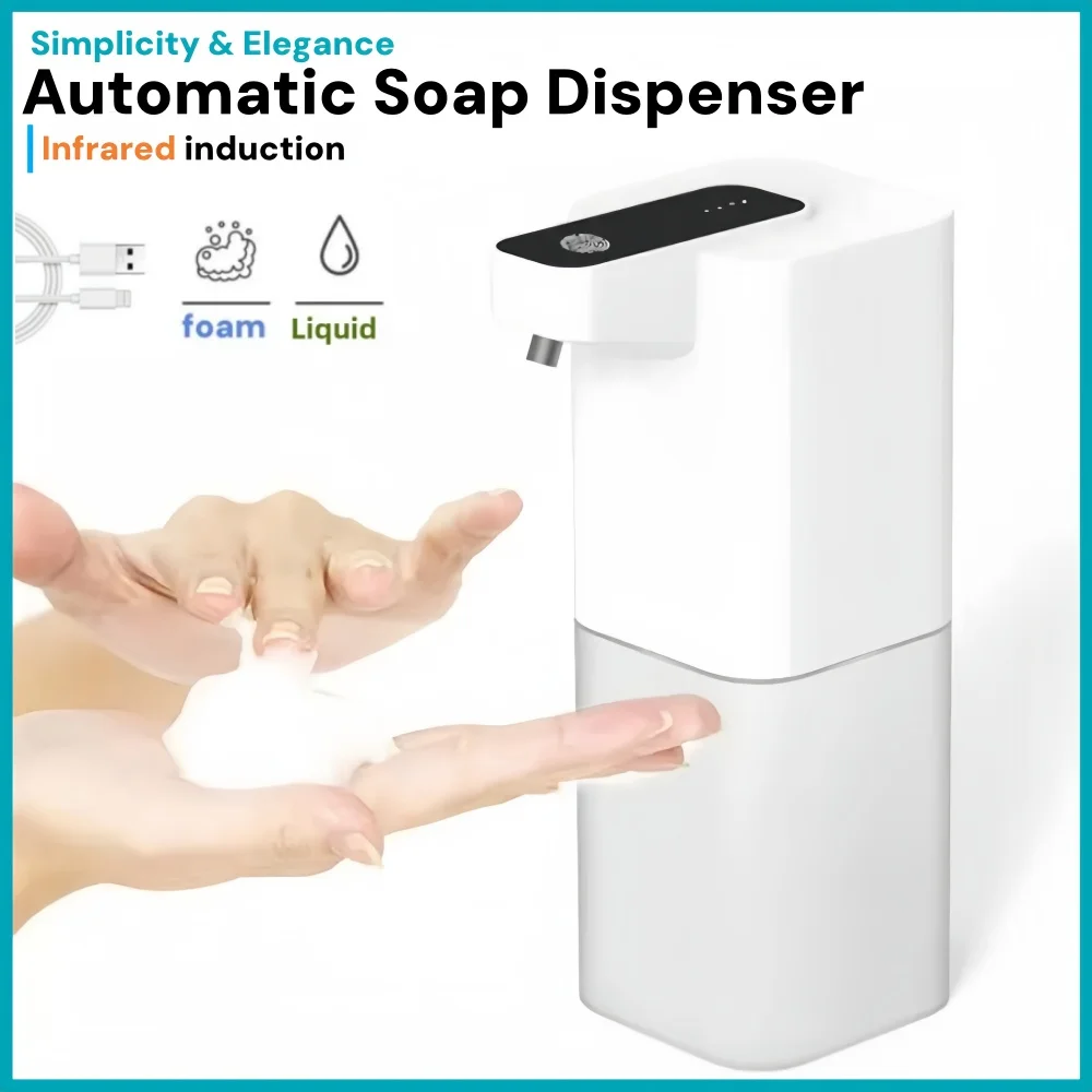 

Диспенсер для жидкого мыла с умным датчиком, автоматический дозатор пены, USB-зарядка, бесконтактный аппарат для дезинфекции рук