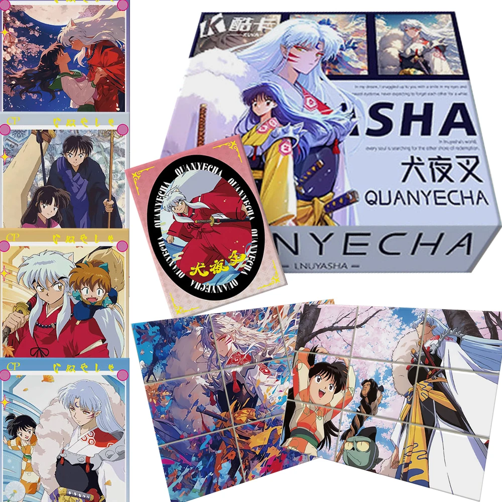 

Anime Inuyasha Creative Design Collection Cards Sesshoumaru Rin Sweet Warm and Romantic Rare CP Cards Boys Girls Festival Gifts